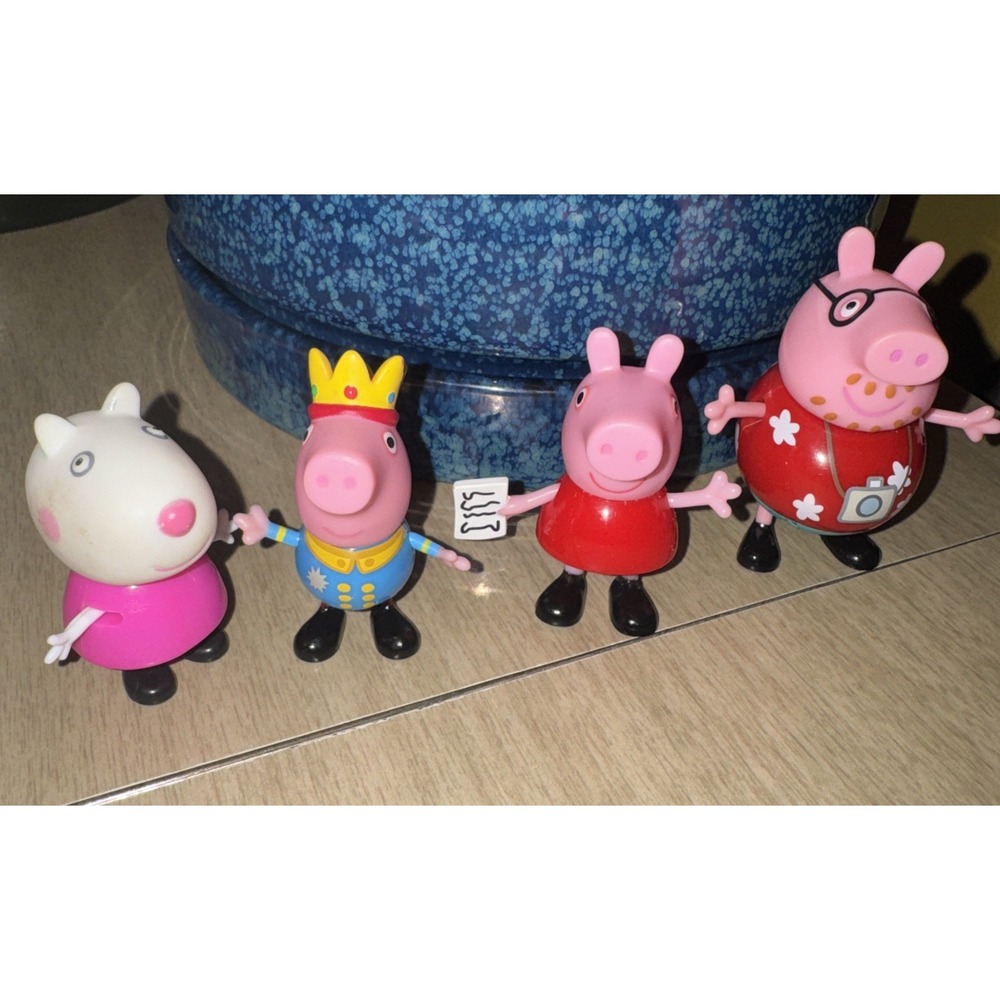 Peppa Pig FAMILY LOT Beach Summer King Sister Brother Mama With List 2003